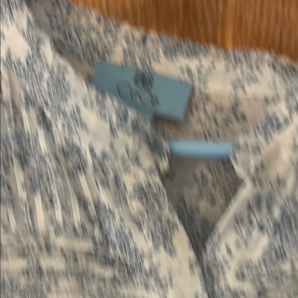 NWT CeCe White Flutter Sleeve Yoke Detail Dress lined - Picture 4 of 9